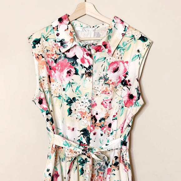 Hemet Dresses Hemet 5s Pinup Floral Shirt Dress With Pockets Poshmark